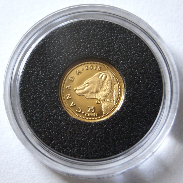 0.5 g Pure Gold Coin - Grizzly Bear - designed by Emily S. Damstra